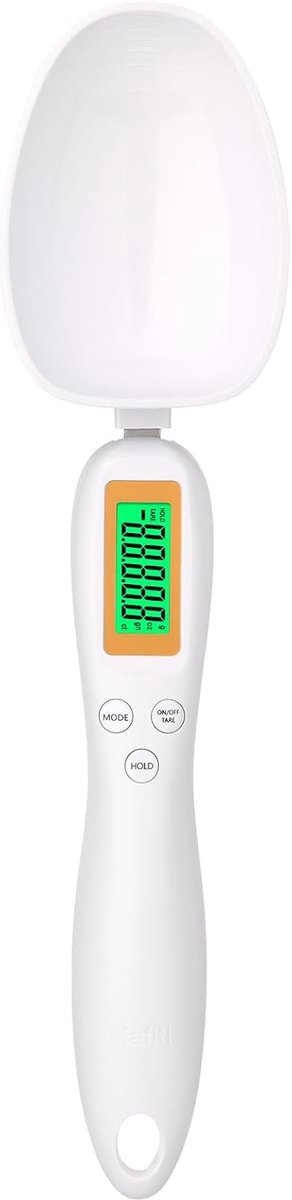 Lepelweegschaal, 500g / 0,1g Digitale Meetlepel Weeglepel met Hold- en Tara-functie, 4 Eenheden en LCD-scherm, Lepelweegschaal voor Minimale Hoeveelheden, Precisieweegschaal voor Kruiden