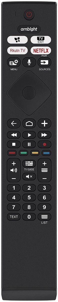 Omgoods - Universele Vervangende Voice Remote Control voor Philips Smart TV