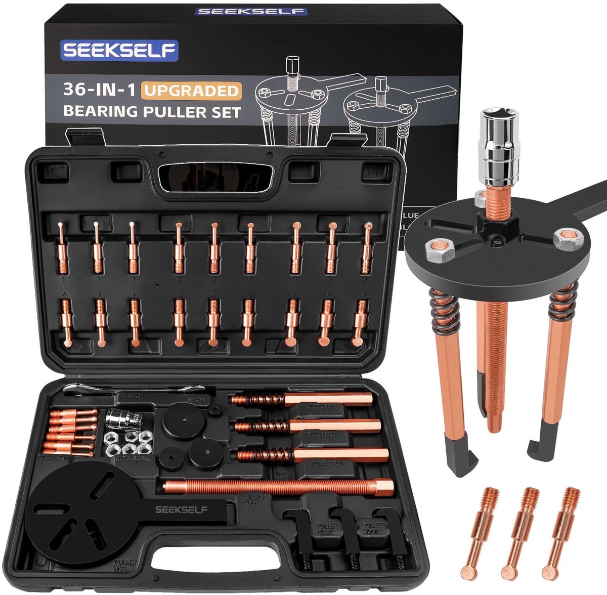 Omgoods - Lagertrekker Set - 36-in-1 Binnenlager Verwijderingsgereedschap