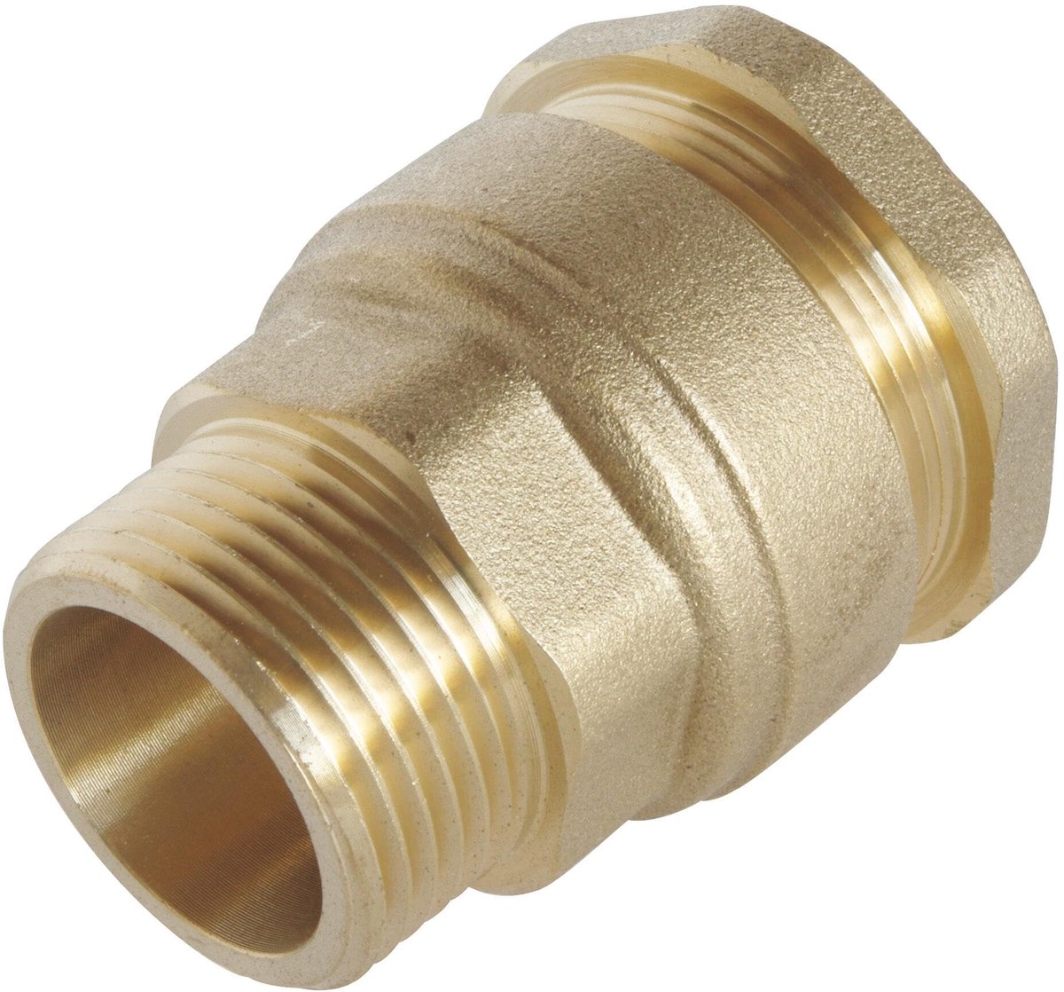 Omgoods - Gewonden Koppeling PE Messing - Diameter 50-40x49 mm