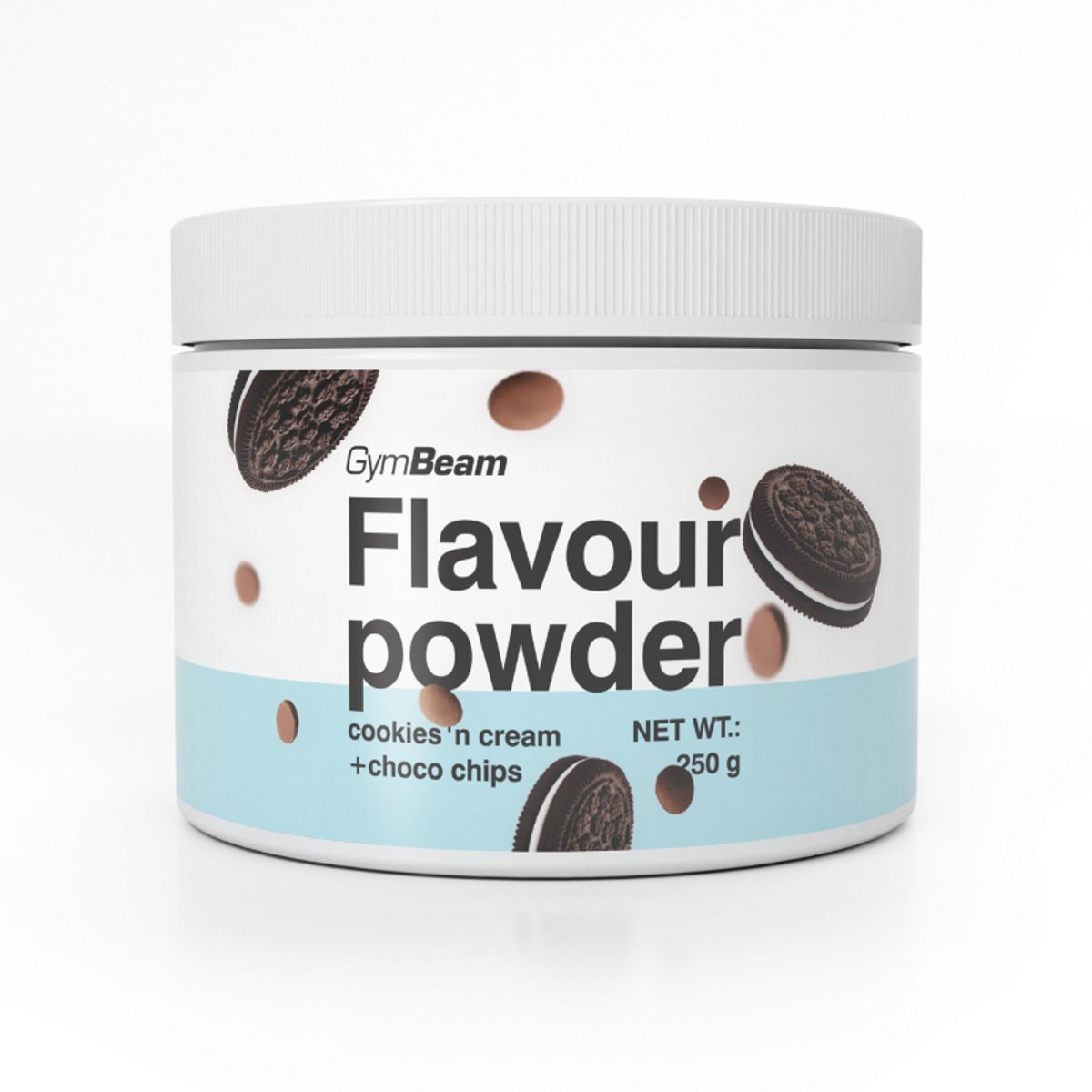 GymBeam Smaakpoeder 250 g koekjes & room met choco chips