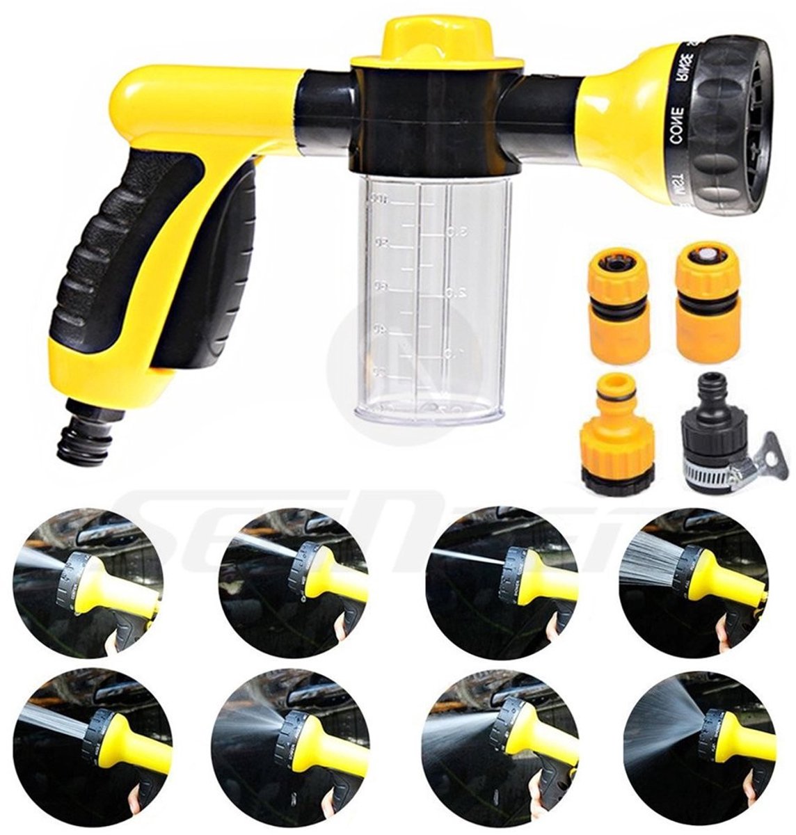 Omgoods - Foam Water Spray Gun - Hoge Druk Spuitpistool met 8 Patronen