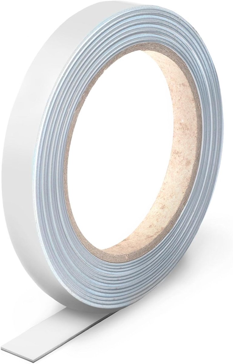 Stalen Strip Magneetsteun 12 mm x 5 m - mag242 | Snijdbare stalen wandstrip, flexibele magnetische steun voor magneten