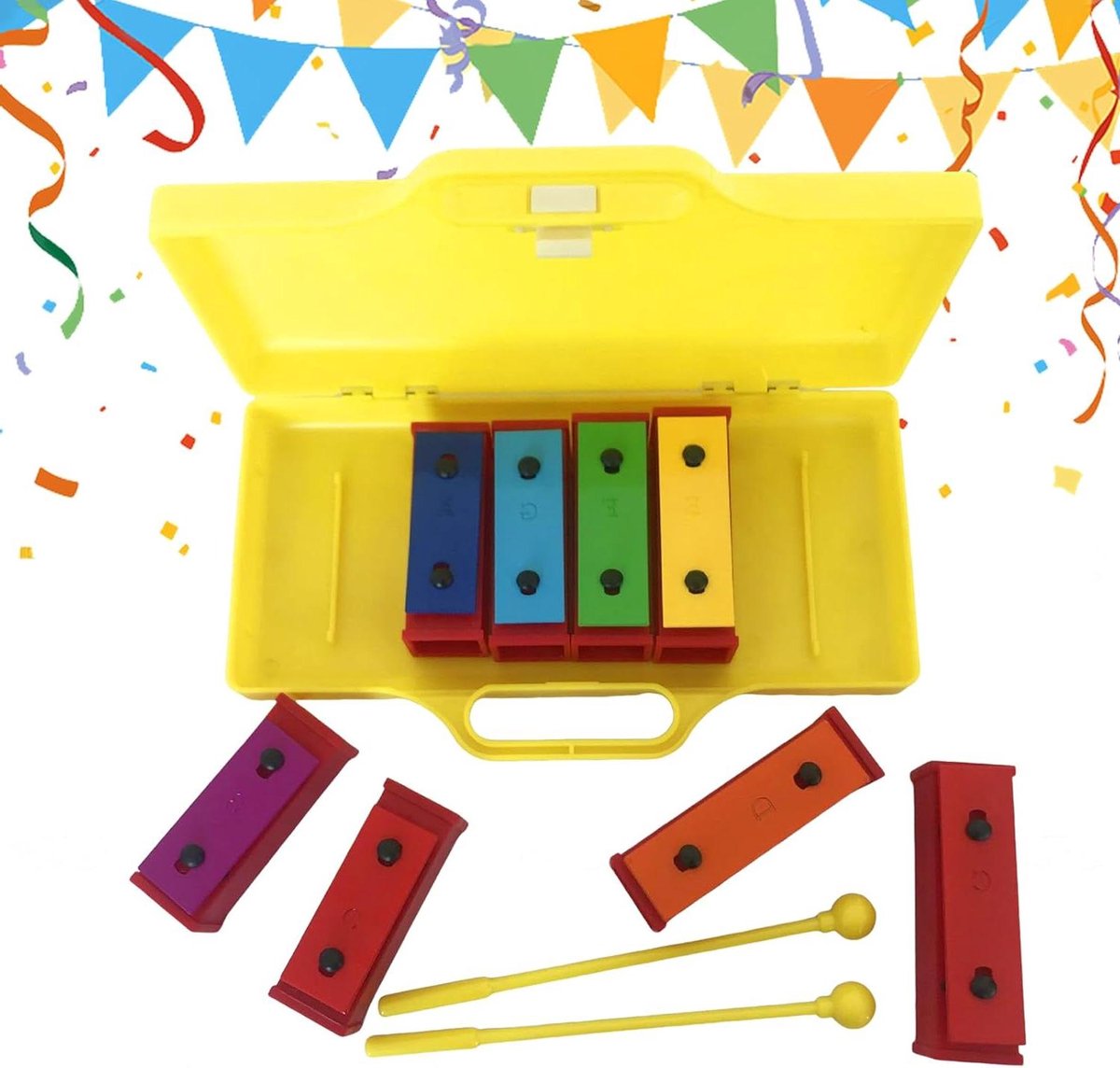 Kinder Glockenspiel - Xylofoon Muziekinstrument - Muziek Leren - Helder Klinkende Toetsen - 37 cm - Niet gespecificeerd