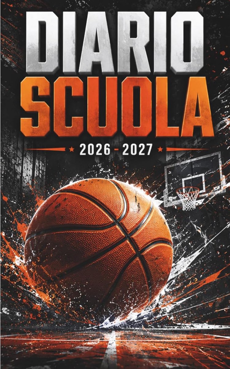 SnelShoppen - Diario Scuola 2026 2027 Basket Agenda Scolastica Giornaliera voor Jongens en Meisjes | Perfect voor Middelbare School, Universiteit | Sp