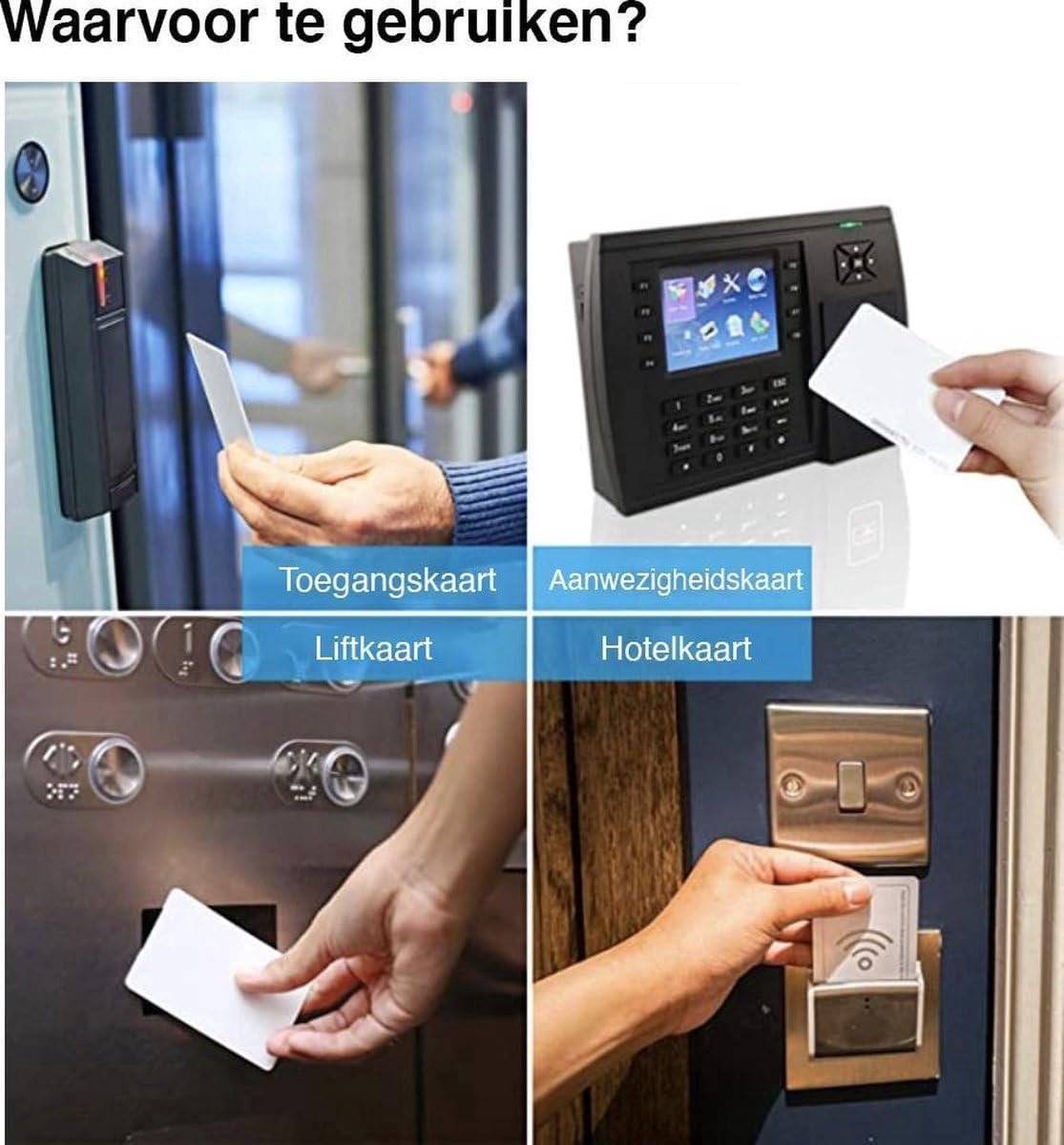 NFC Tags NTAG215 5 Stuks – NFC Kaarten met RFID Chip – Compatibel met NFC Smartphones – Programmeerbare NFC Cards