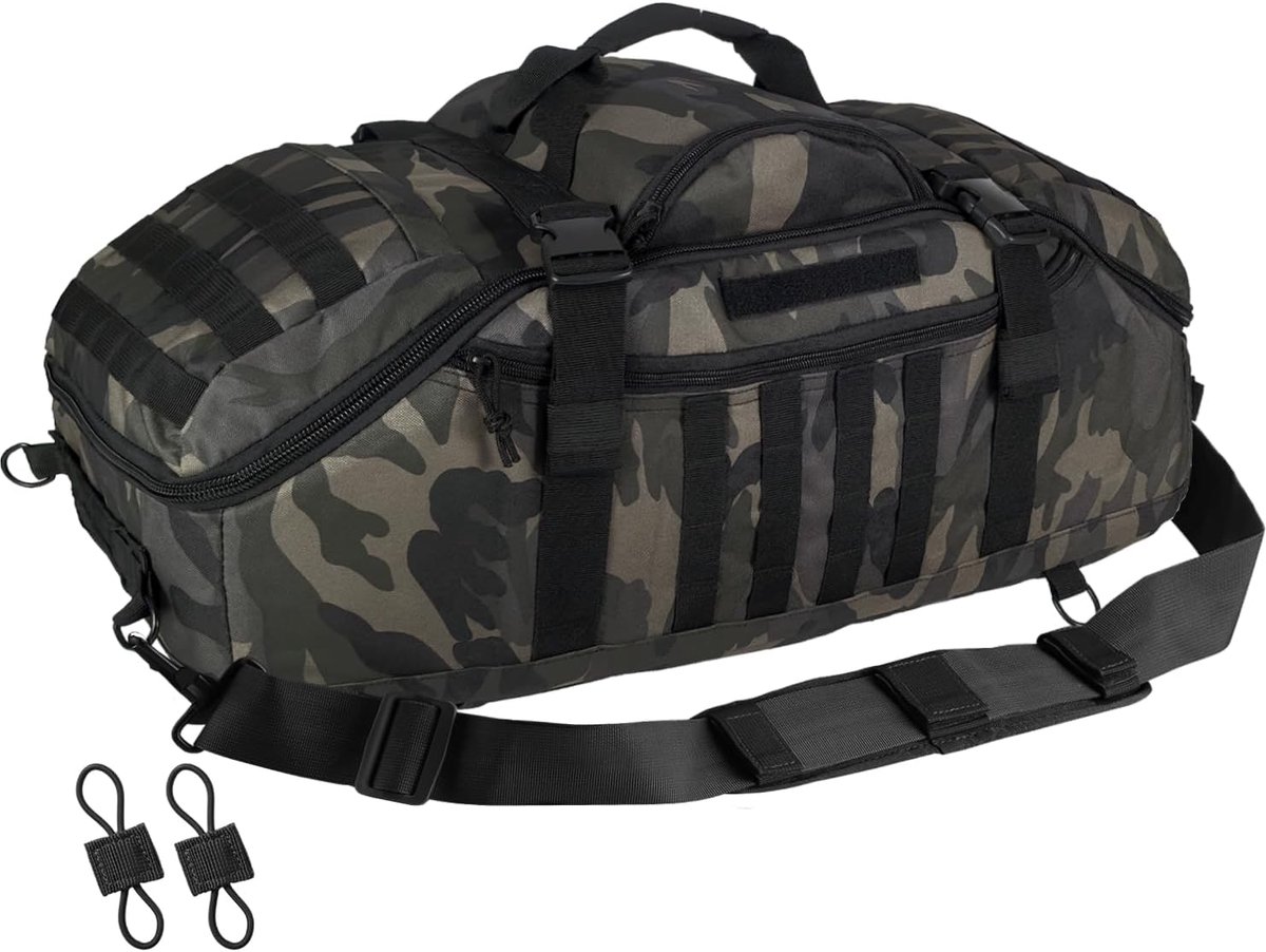 Tactical Grote plunjezak, 3-in-1 tactische rugzak, Molle Pack voor