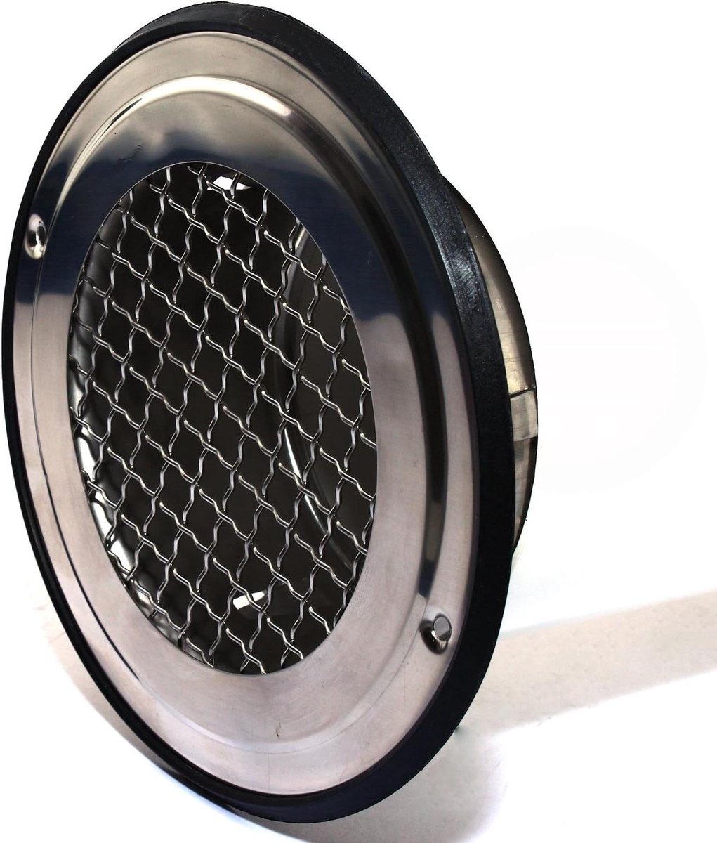 Afvoerrooster - Draadrooster Ventilatie - Lucht Afvoeren - Roestvrij Staal - Ø 200 mm - Zilverkleurig