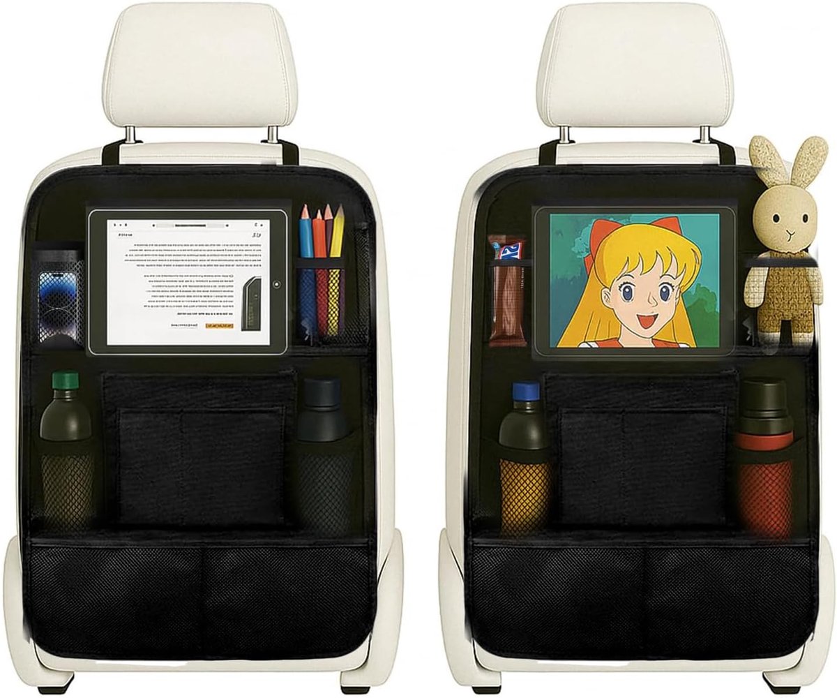 SnelShoppen - Auto Zitplaats Organizer - Waterdichte Rugleuning Bescherming, Ideale Opberg Organizer voor Kinderen, Snacks, Speelgoed en Apparaten, Du