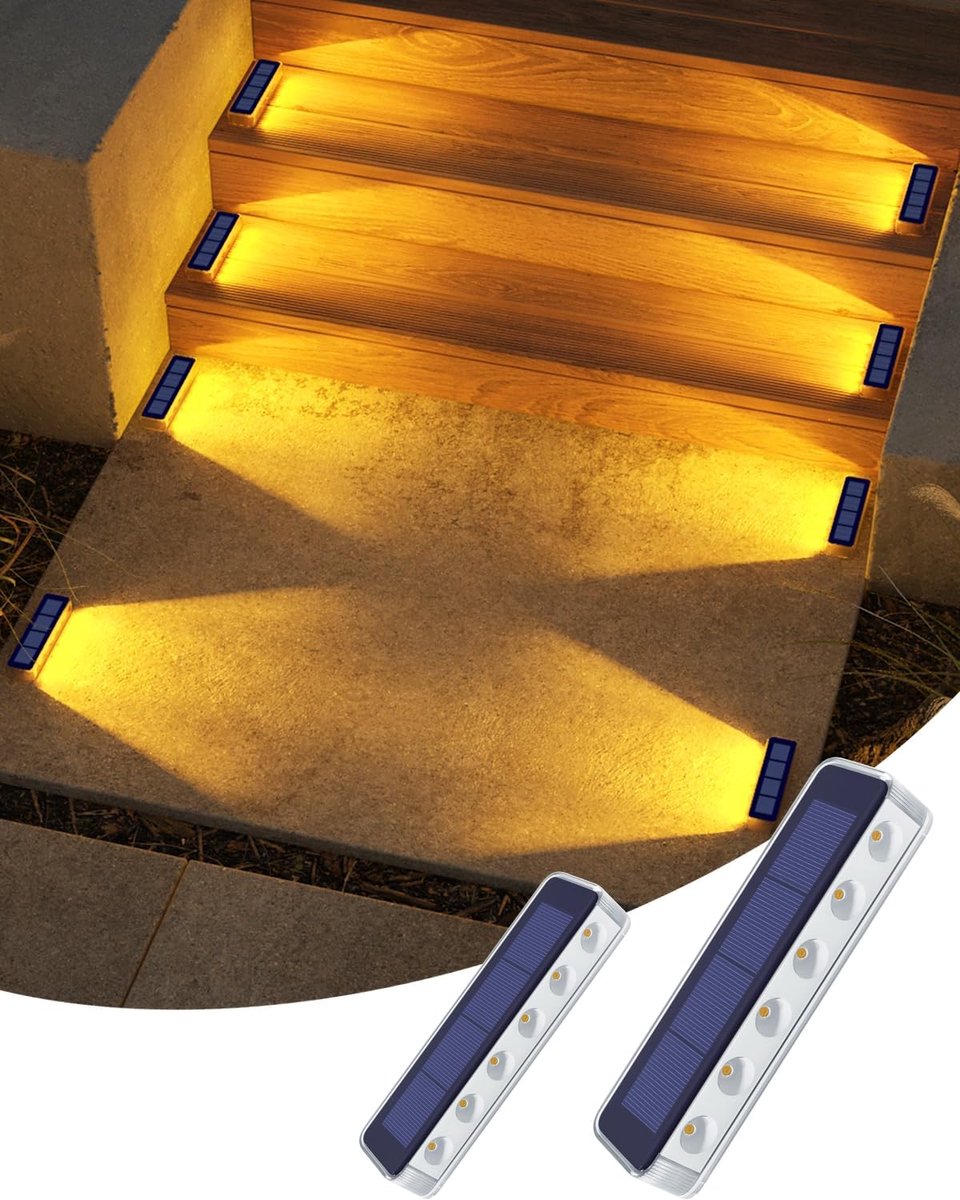 Zonne tuinverlichting warmwit 2 stuks - energiezuinig - sfeervol licht - ideale buitenverlichting - ShopVlot