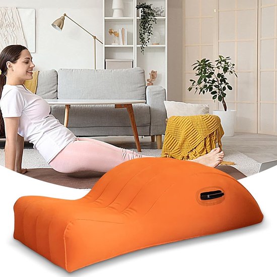 Opblaasbare Yoga Lounge - Pilates Stoel - Oefenen en Ontspannen - Ondersteunende Yogahoudingen - 21.5 x 20.4 x 20.4 cm — afbeelding 5