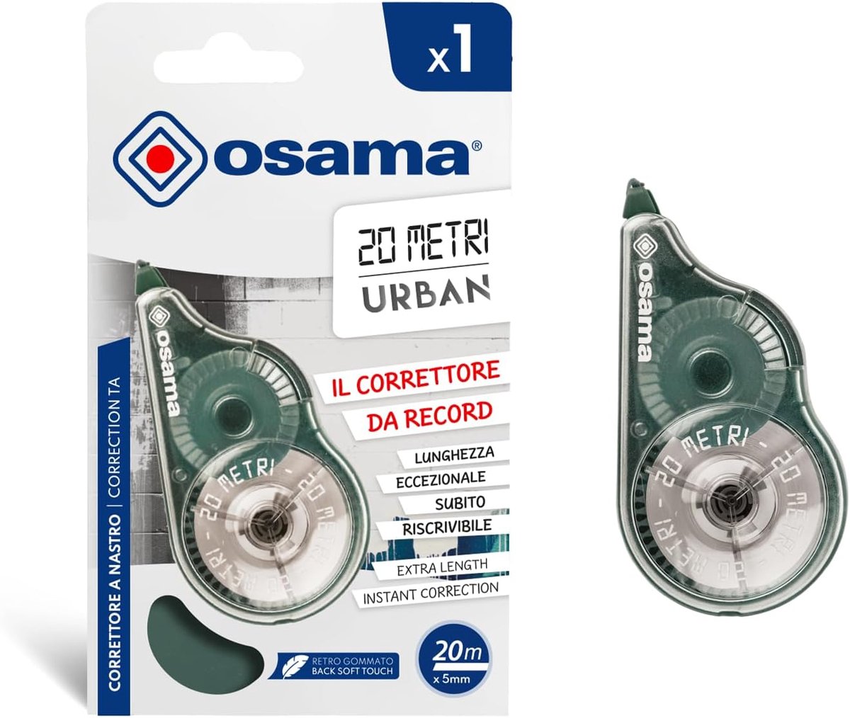 Correctietape 20 m - duurzaam PET - uitstekende dekking - ideaal voor school en kantoor - ShopVlot