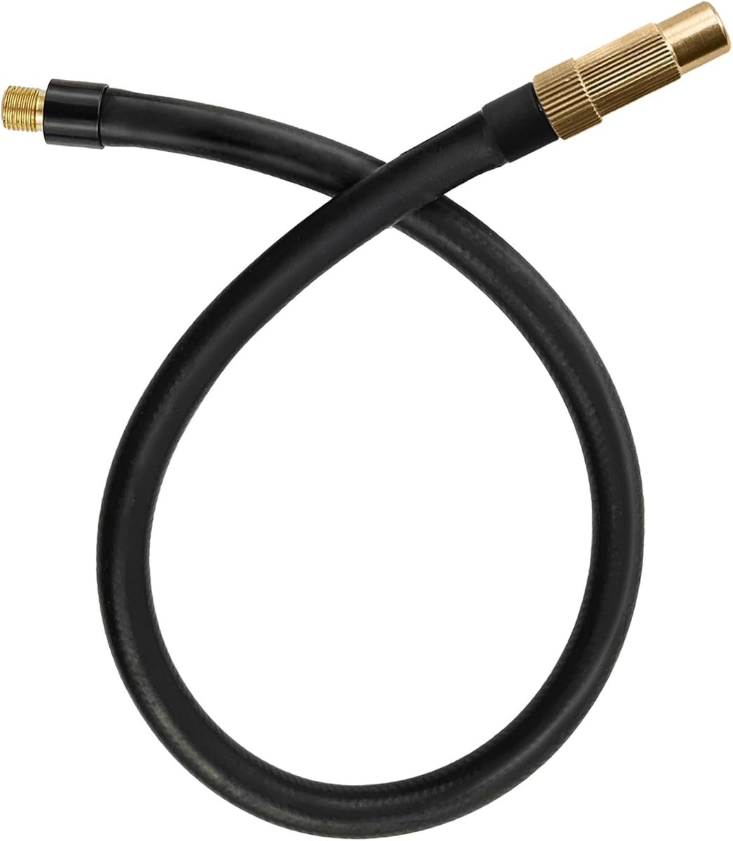sciuU 2-in-1 Schrader & Presta ventieladapter, verlengslang van 50 cm voor luchtdrukcompressoren en luchtpompen, vervangende slang, verlengbuis, voor fiets, auto, motorfiets, fietsband, luchtpomp