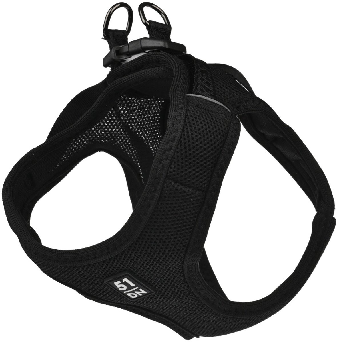 Y-tuig instap ademend zwart L borstomvang 48-56cm nekomvang 40-48cm