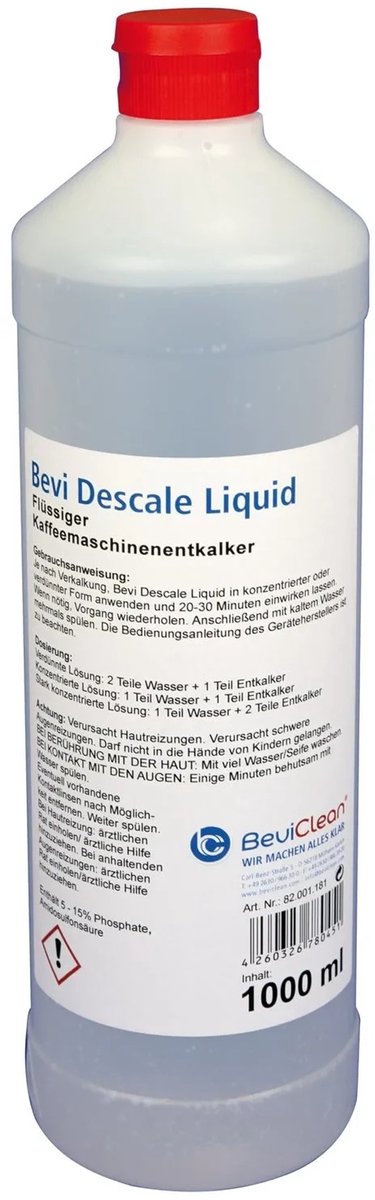 Reinigingsmiddel en ontkalker voor koffiemachines - 1 liter