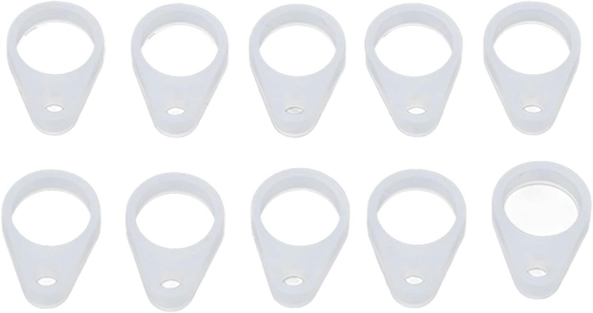 Siliconen clips voor hoortoestellen, 10 stuks, vervangingsaccessoires voor hoortoestellen, geschikt voor senioren en BTE-modellen