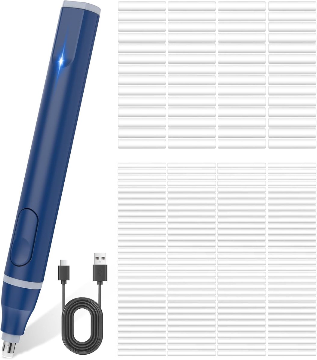 Elektrische Gum, Usb C Oplaadbaar Potlood Rubber met 220
