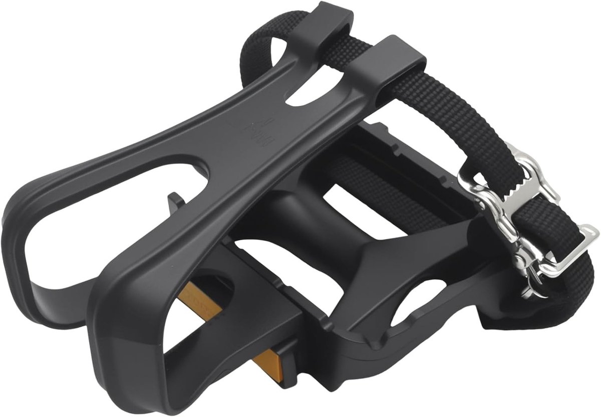 Verstelbare Fietspedalen met Clips en Straps, Geschikt voor Spinning en Buitenfietsen, Duurzaam en Veelzijdig Pedalenset voor Optimaal Fietscomfort
