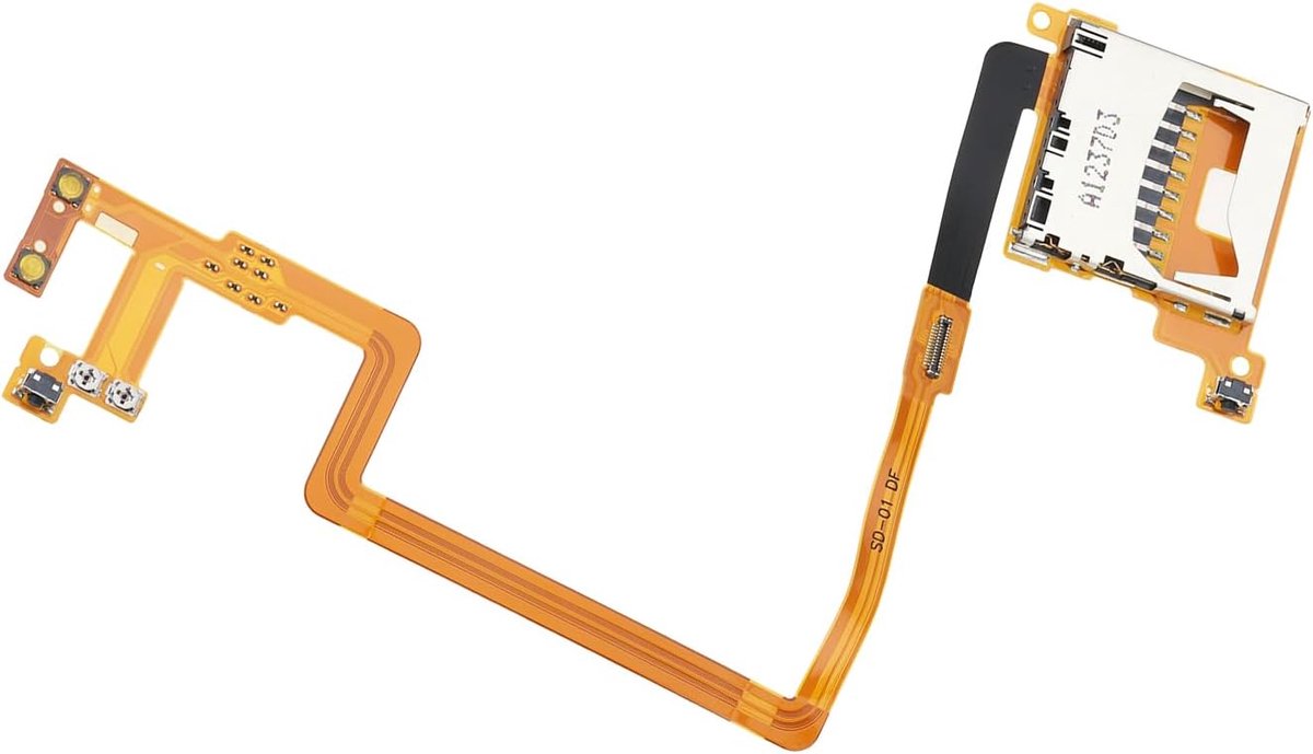 Geheugenkaartsleuf L/R-knoppen schouderknoppen Flex kabel compatibel met Nintendo DSi SD-kaartlade
