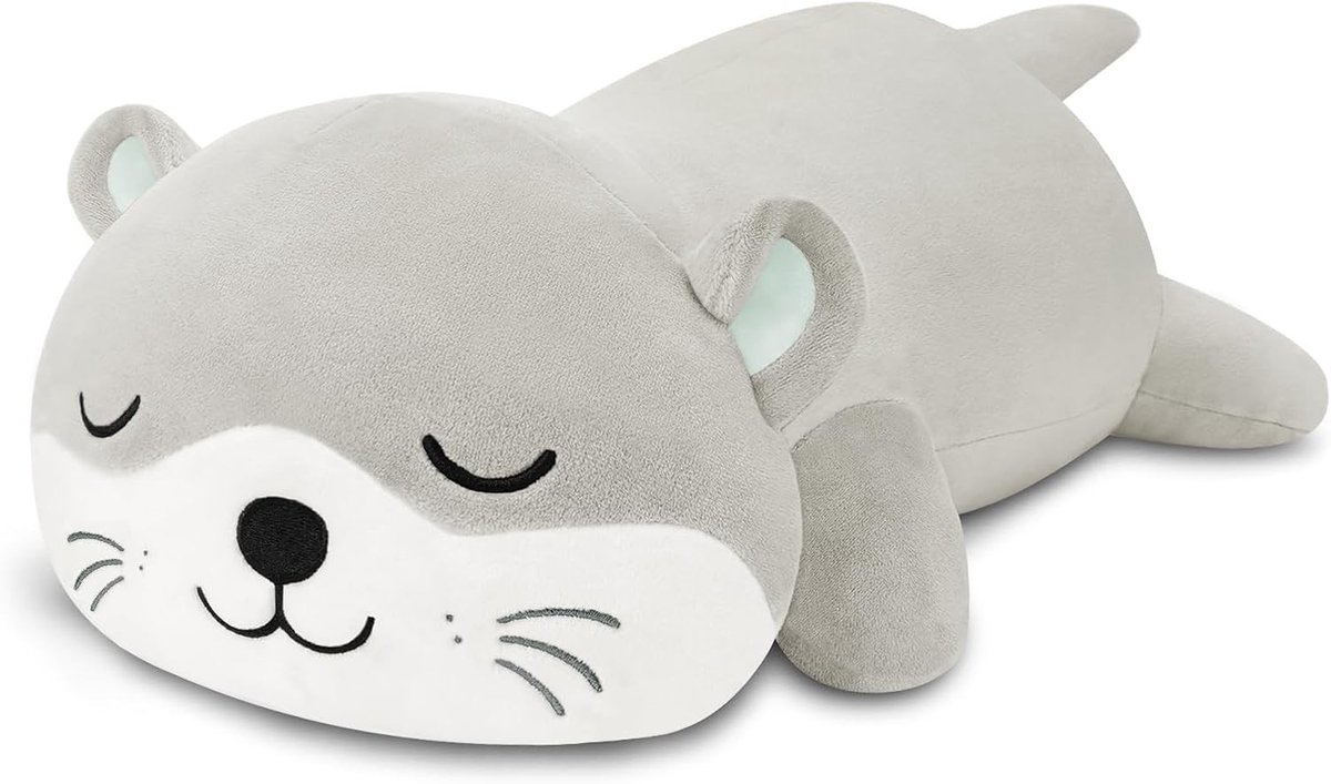 Schattige Otter Pluche Speelgoed, Cuddly Knuffel, Pluche Kussen, Perfect Cadeau voor Kinderen en Volwassenen, 35 cm