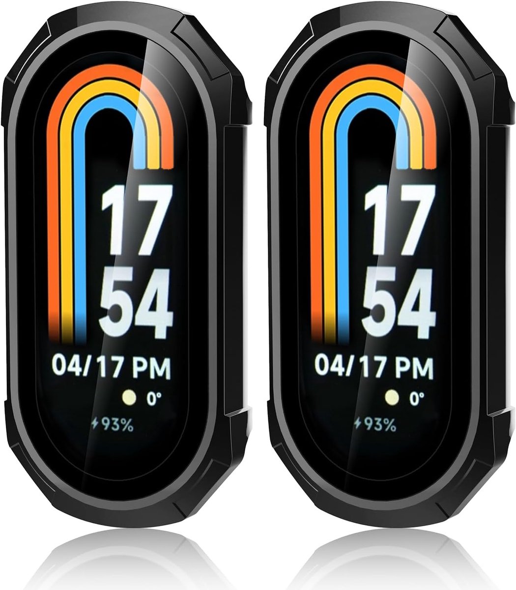 2 stuks beschermhoes compatibel met Xiaomi Band 8, beschermhoes met