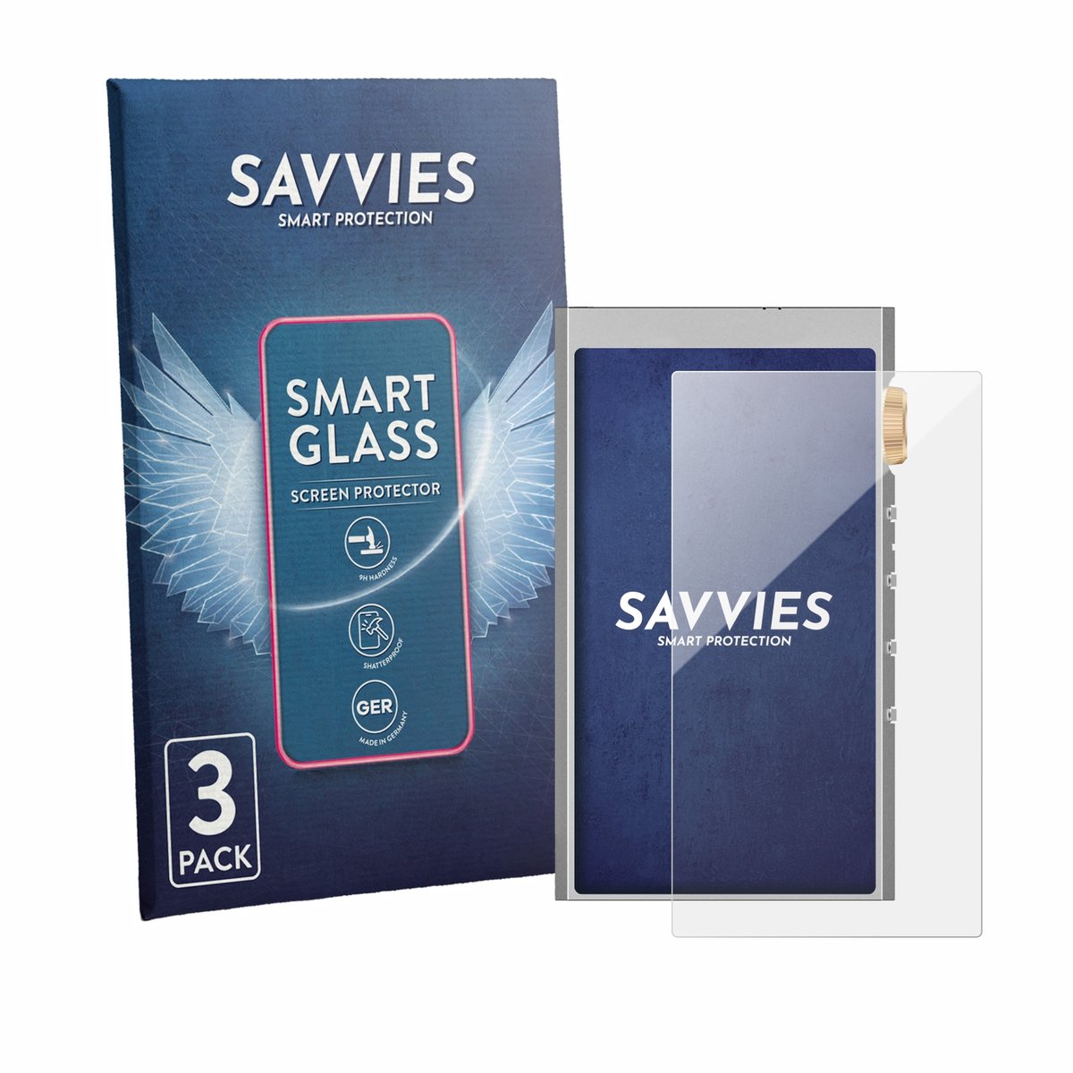 3 Stuks Savvies Screenprotector - geschikt voor Hifi Walker H20 Ultra - beschermfolie glas transparant