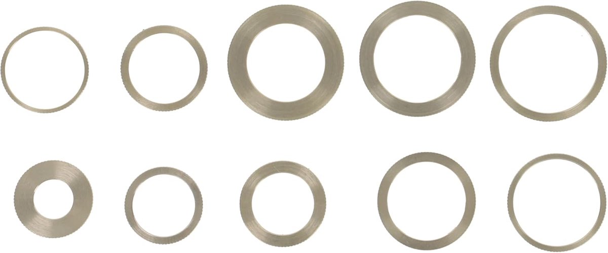 2 x verloopring 22,23 x 18 x 1,2 mm voor slijpschijven, zaagbladen, haakse slijper, cirkelzaag