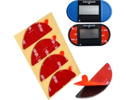 Set van 4 vervangende kleefpads, compatibel met Needit Park Lite Solar elektronische parkeerschijf, dubbelzijdige speciale lijm voor voorruit, parkeerklok stickerkit, parkeerschijf plaksticker