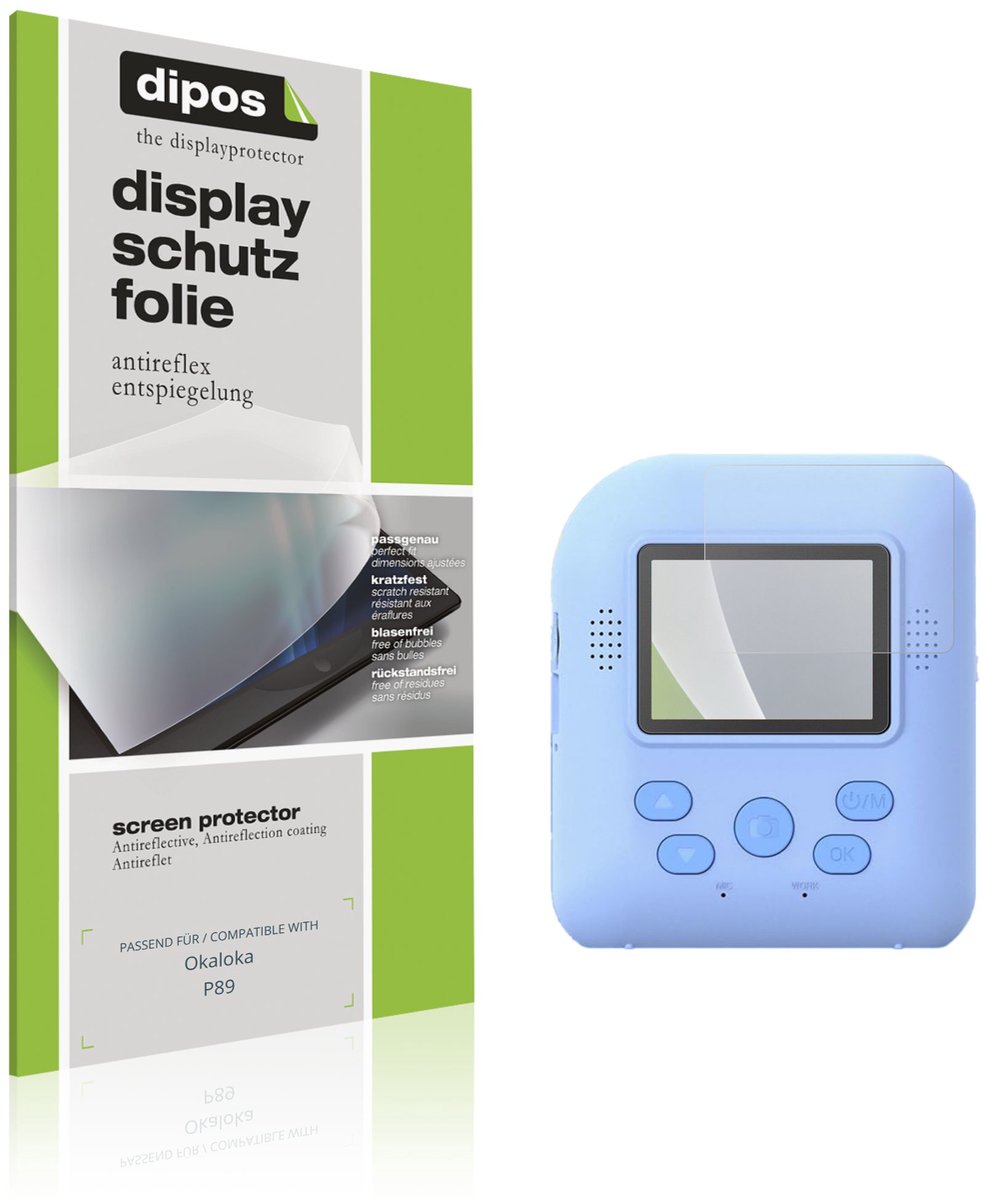 dipos – 4x Matte Beschermfolie geschikt voor Okaloka P89 | Krasbestendige & antireflecterende Screenprotector Ultra-Thin