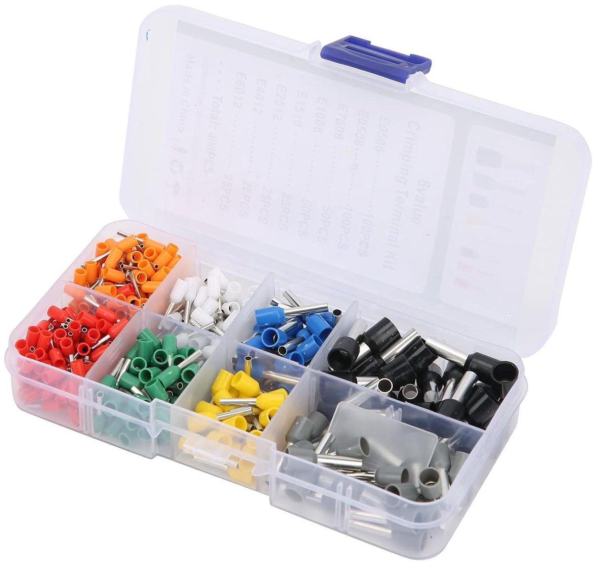 Geïsoleerde Aansluitset - Krimpconnectoren Kit - Elektrische Bedrading - 400 Delige Set - AWG 22-10 - Geel