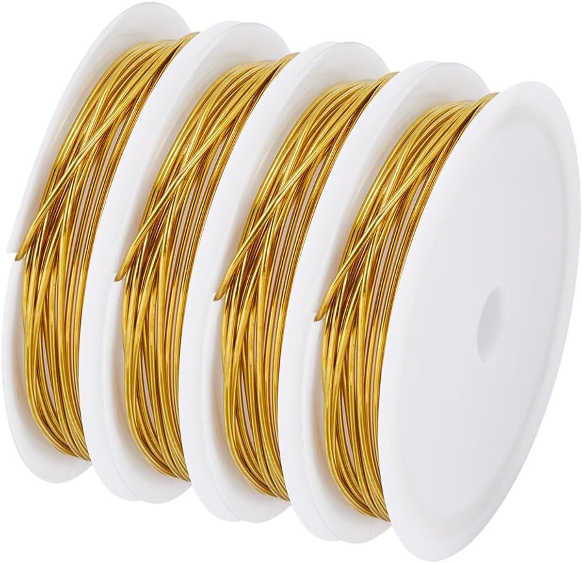 10M Echte 14K Vergulde Koperen Draden 1Mm 1Mm 18 Gauge Koper Sieraden Draad Ambacht Metalen Draad Koper Kraal Draden Kralen Draad Sieraden Kralen Draad Voor Sieraden Maken Inpakken Beeldhouw