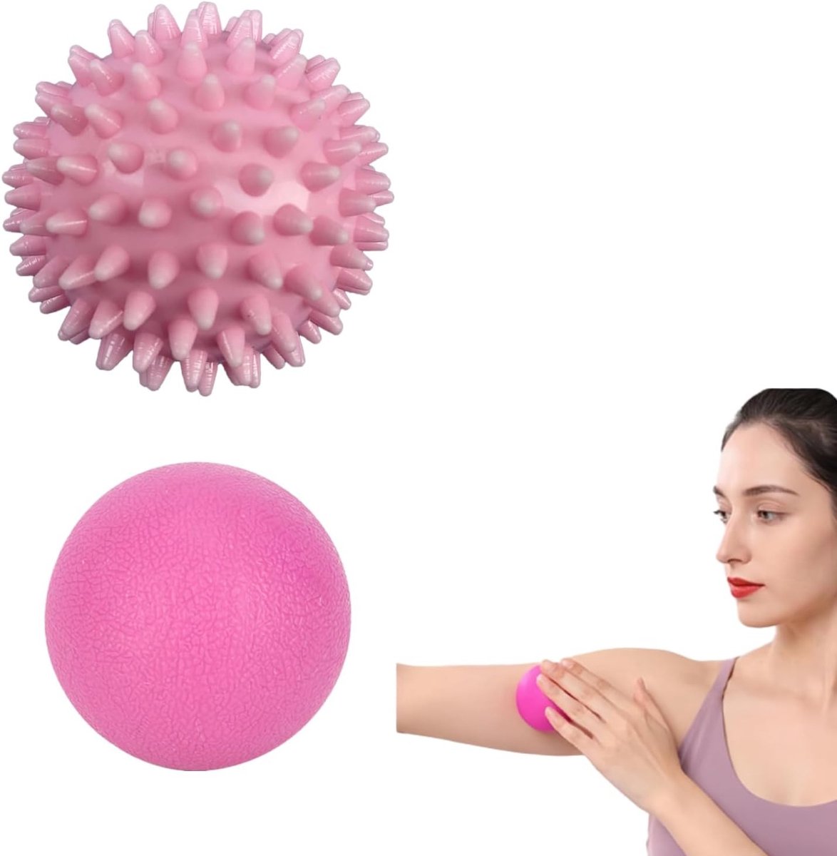 Massageballen 6 cm voor spierontspanning en pijnverlichting bij rugpijn, schouders en voeten, ideaal voor fasciatherapie en ontspanning