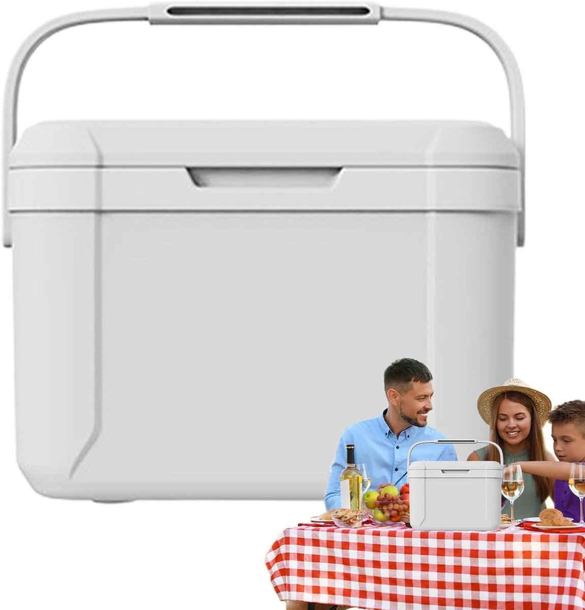 Draagbare Koeler - Geïsoleerde Koelbox - Buitenactiviteiten - Geavanceerde Warmte-isolatie - 55 liter - Wit