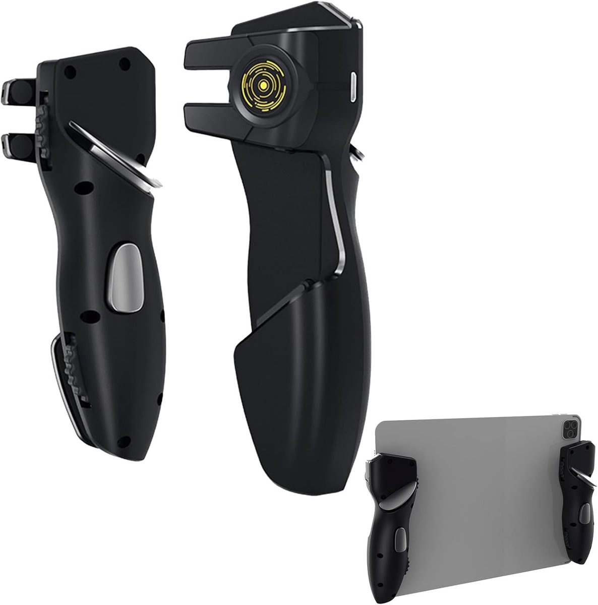 Ergonomische Game Controller met Joystick Trigger voor Tablet - Geschikt voor iPad en Android - Perfect voor PUBG en Mobiele Games met Zesvingerbediening
