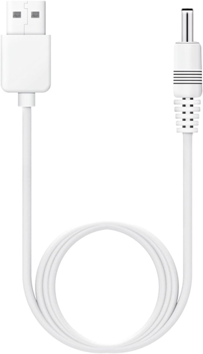 Draagbare oplaadkabel van 1 meter voor Foreo Luna 4, 3, Mini 3 en meer - USB laadlijn voor gezichtsreinigers en schoonheidsapparaten (Wit)