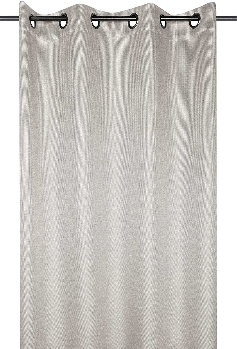 SnelShoppen - Verduisteringsgordijn Kopenhagen met Oogjes - 140 x 260 cm Ecru - Isolerend Raamgordijn voor Woonkamer of Slaapkamer - Ideaal voor Thuis