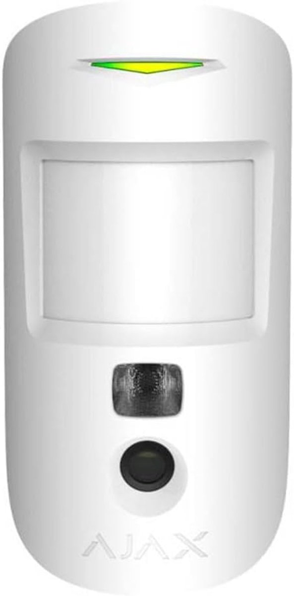 SnelShoppen - Motioncam PIR Detector met Foto op Aanvraag Functie, Geïntegreerde Camera, Binnen, Huisdier Compatibel met Hub-2, Wit, Compact en Discre