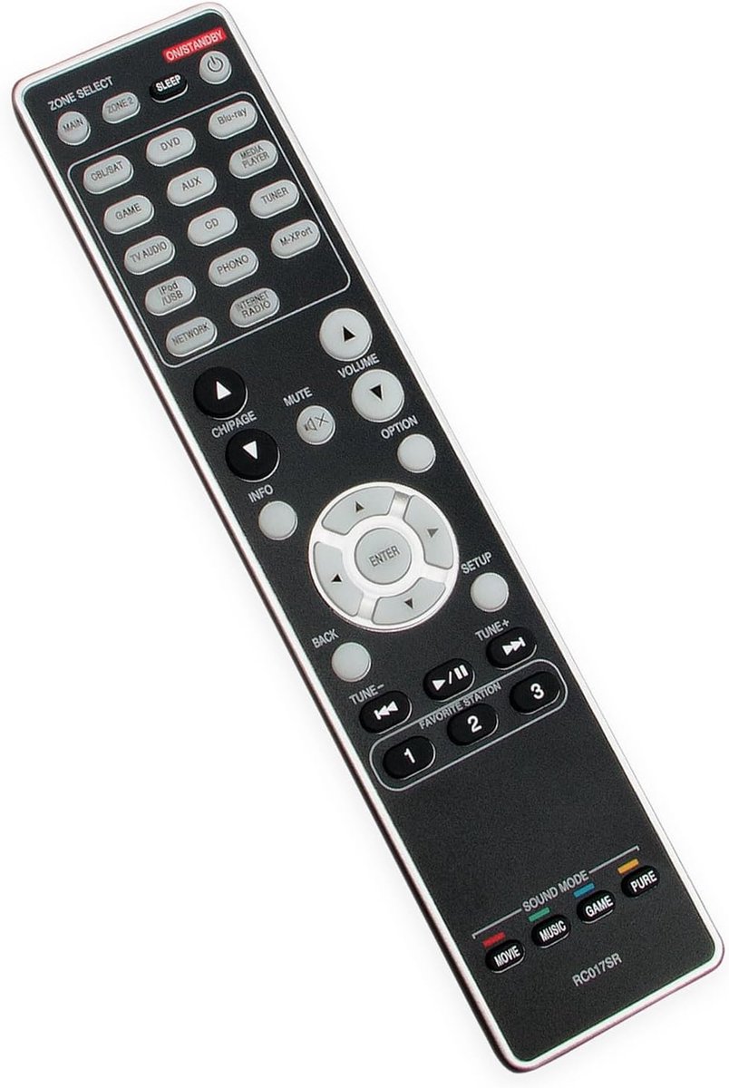SnelShoppen - Vervangende Afstandsbediening RC017SR voor Marantz AV Surround Receiver NR1603 SR6007 SR5007 - Ideaal voor Thuisgebruik, Audio, Entertai