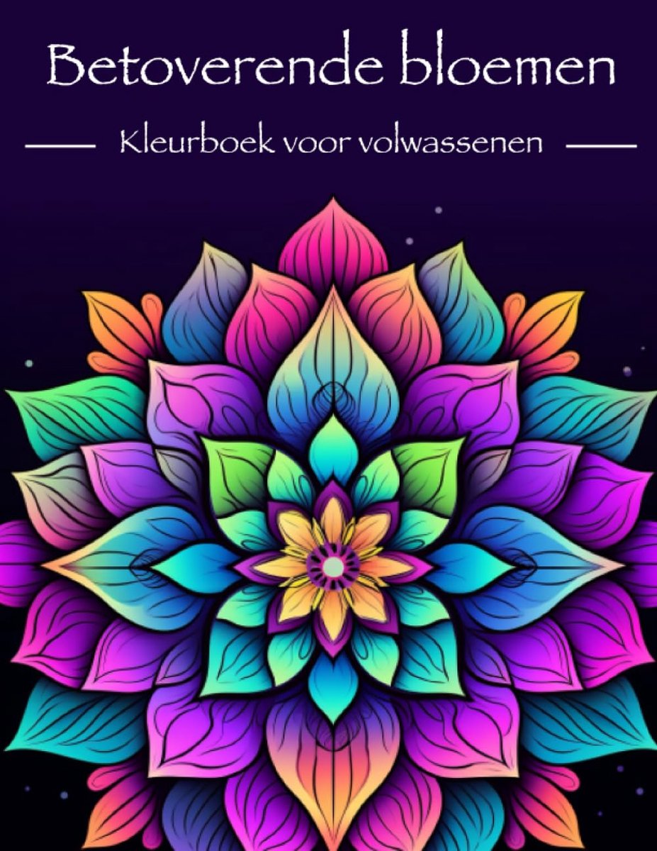bloemen: Kleurboek voor volwassenen