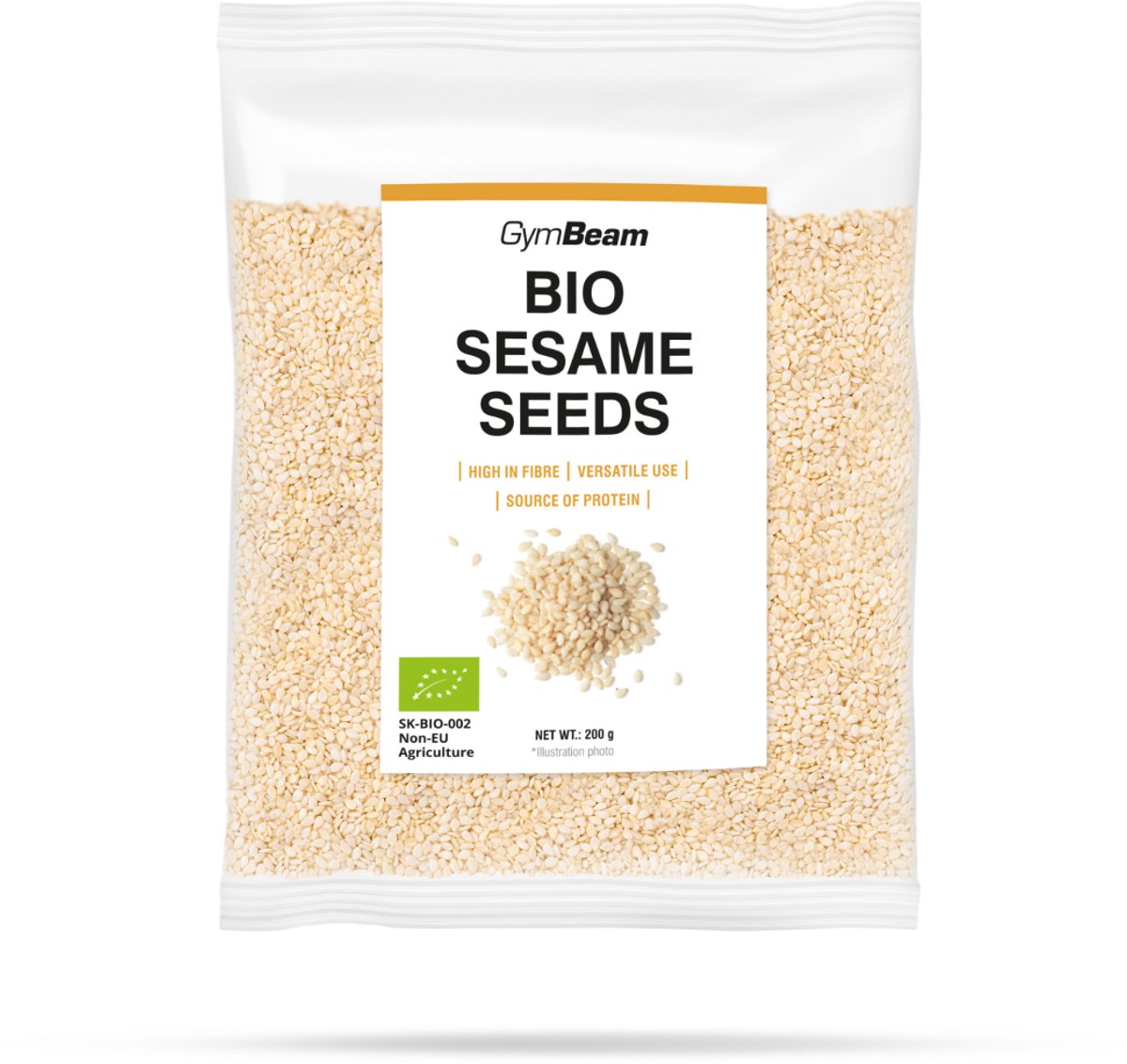 GymBeam BIO Gepelde Sesamzaadjes 200 g