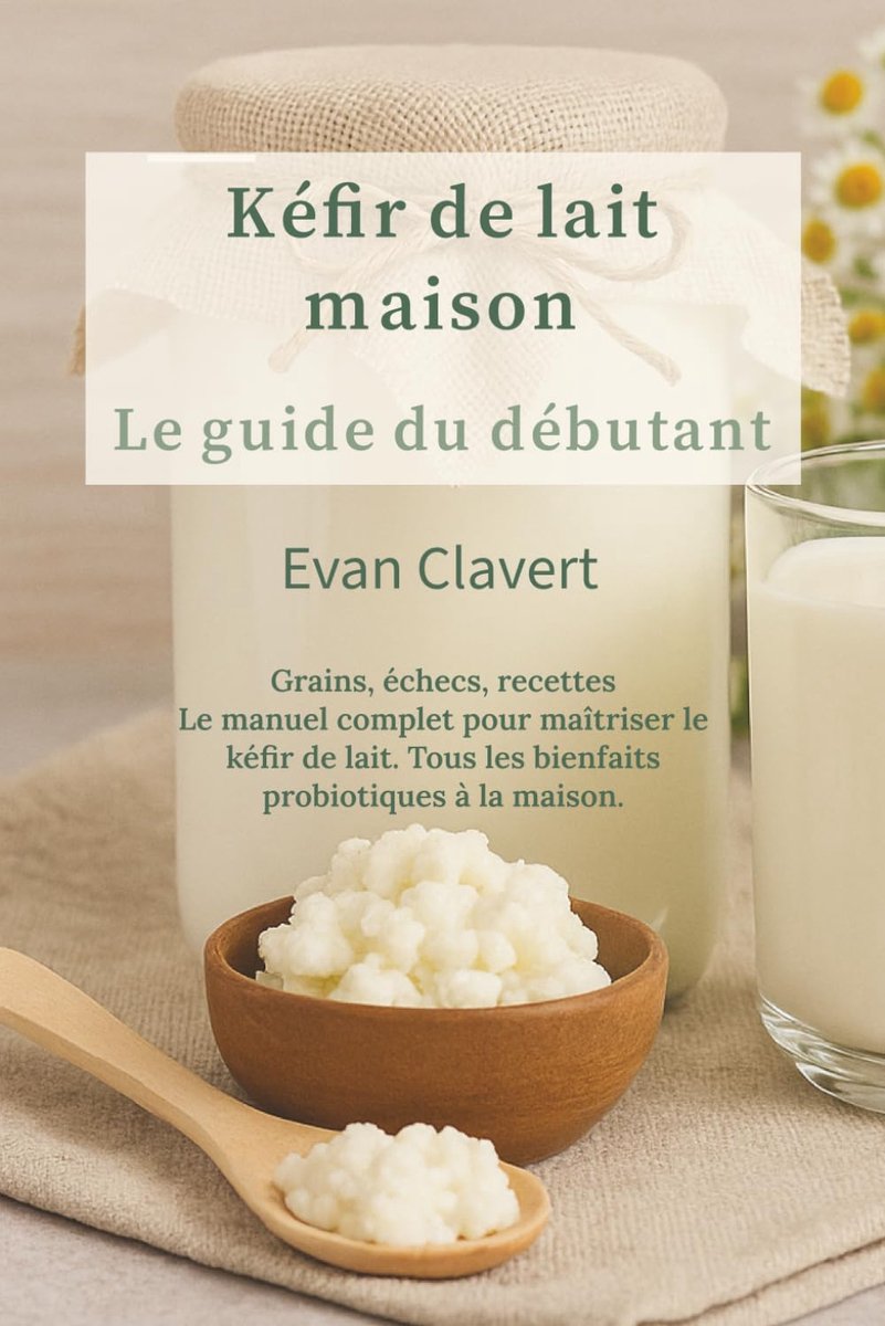 Kéfir de lait maison : Le guide du débutant: Grains, échecs, recettes : Le manuel complet pour maîtriser le kéfir de lait. Tous les bienfaits probiotiques à la maison