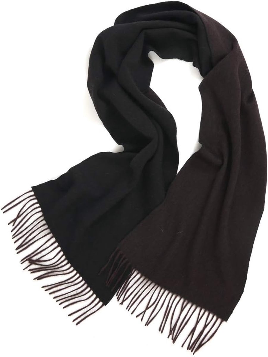 2-kleuren kasjmier Cashmere omgekeerde omzoomde sjaal