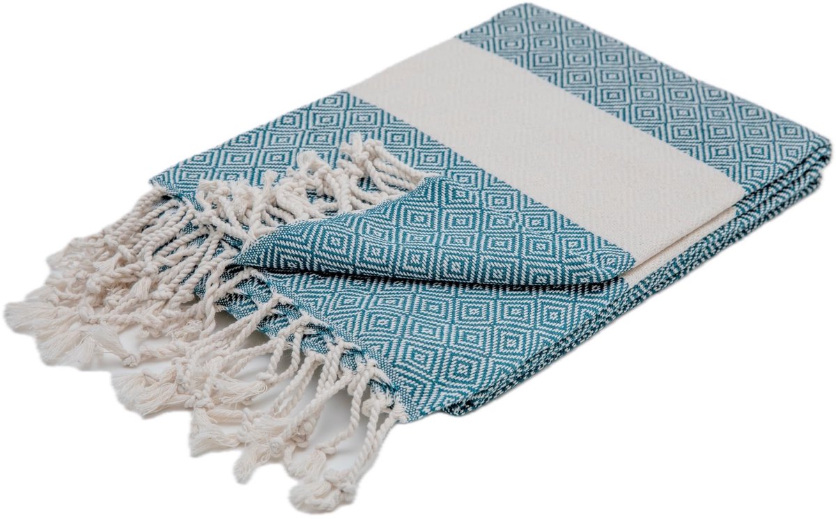 Omgoods - Premium Strandhanddoek & Hammam Towel - 100% Turks Katoen, Sneldrogend en Zandvrij