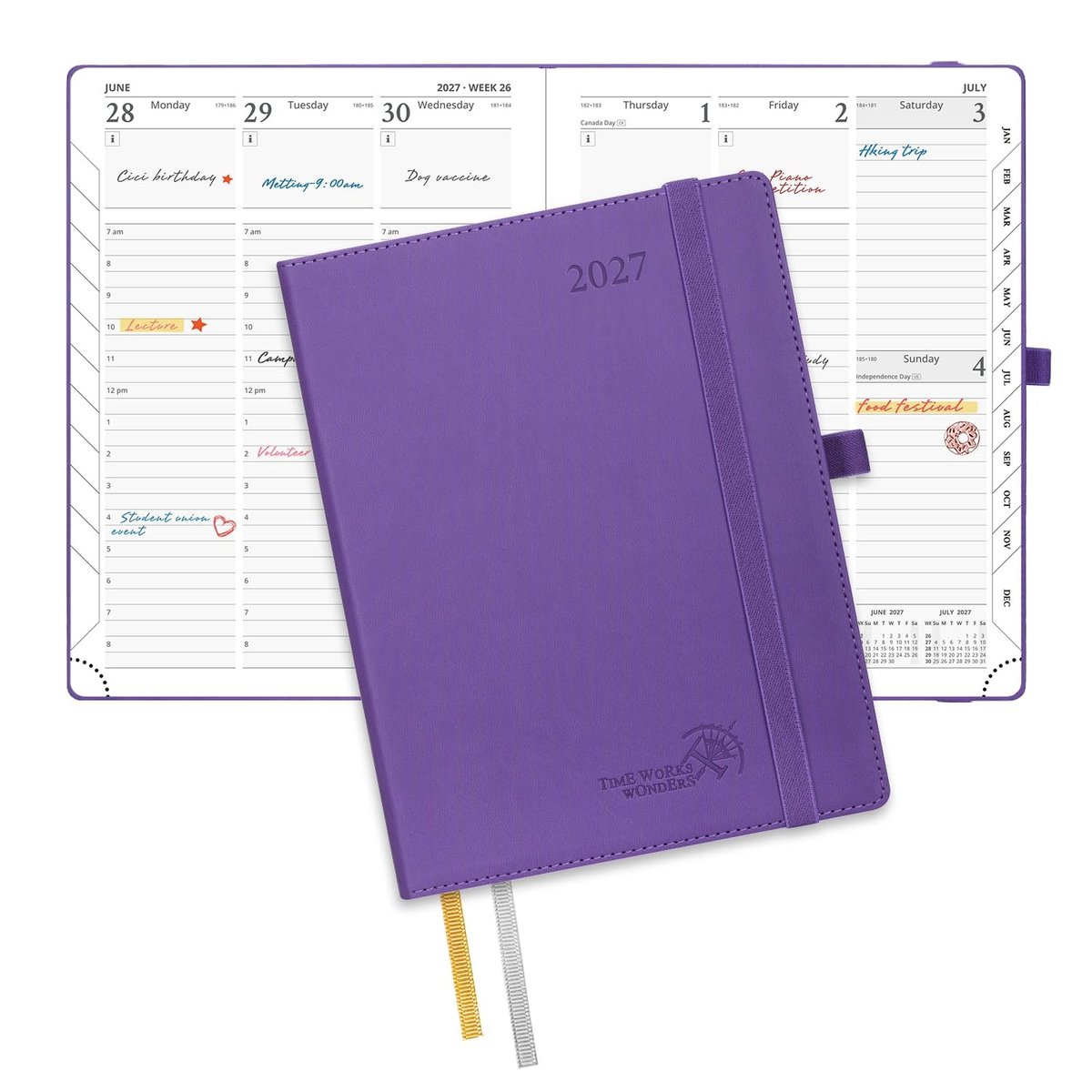 Omgoods - 2027 Planner Kantoorproducten CELO7-PE - Flexibound Notitieboek