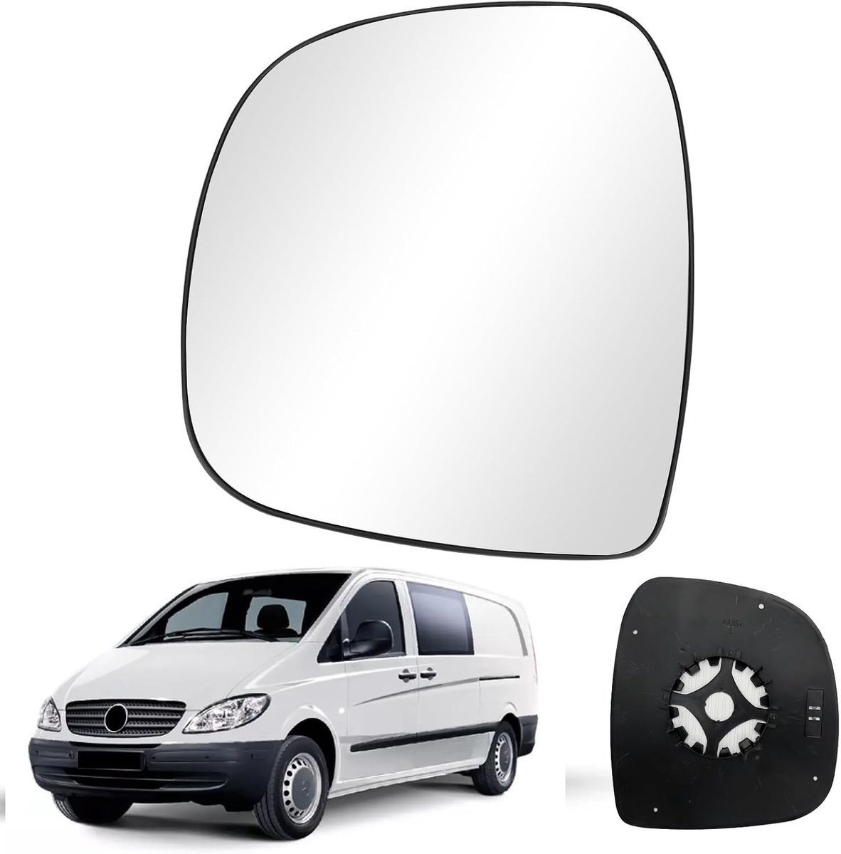Vervangende buitenspiegel voor Mercedes-Benz Vito W639 (2003-2010) - Verstelbaar, Links, Achteruitrijfunctie