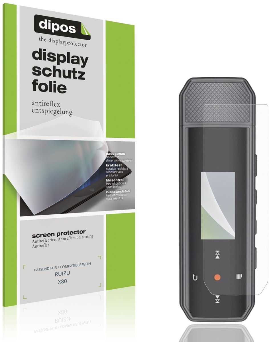dipos – 4x Matte Beschermfolie geschikt voor RUIZU X80 | Krasbestendige & antireflecterende Screenprotector Ultra-Thin