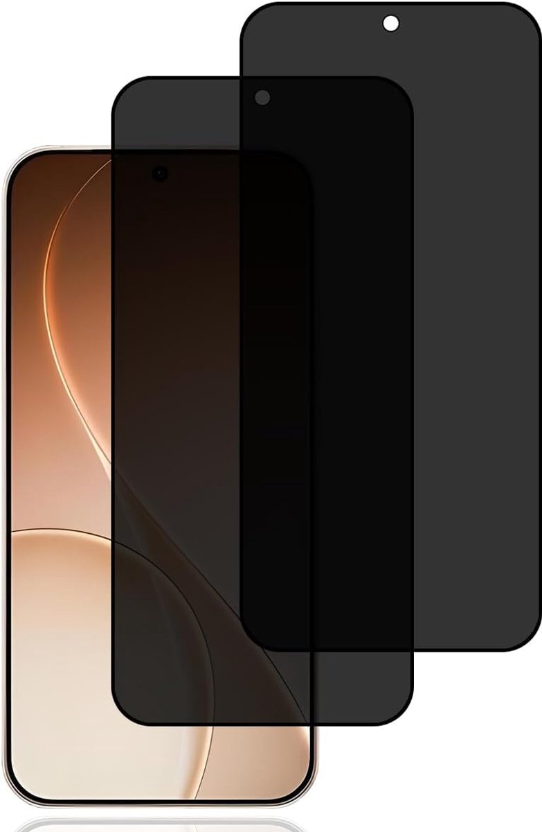 Screen Protector voor Oppo Reno 15 Pro 5G [2 stuks] | anti-spy gehard glas film,9H hardheid,krasbestendig,hoge gevoeligheid,anti-spy schermbeschermer voor Oppo Reno15 Pro