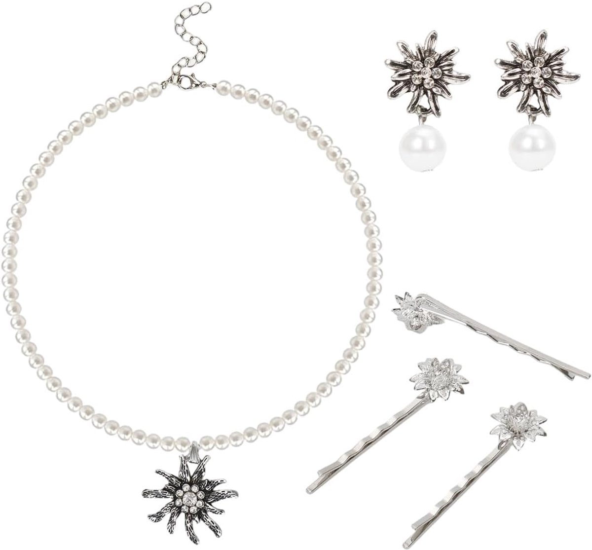 Klederdrachtsieraad voor dames, Oktoberfest-accessoires, dirndl-sieraden, klederdrachtketting voor dames, Oktoberfest, bierfeest, klederdrachtsieraad, accessoires