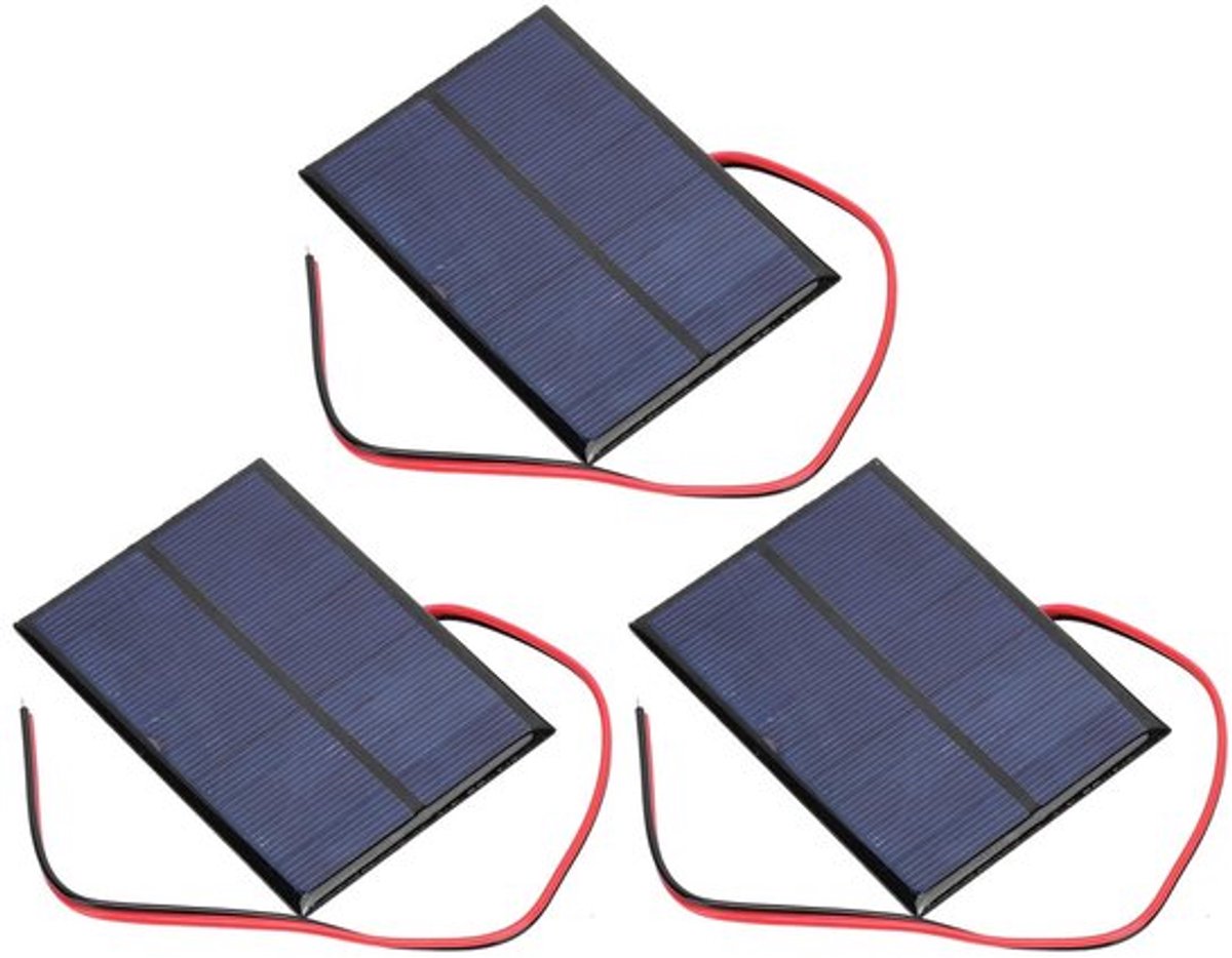 Golden crown - Mini-zonnepaneel - Zonne-energie - 3 stuks - 5 V