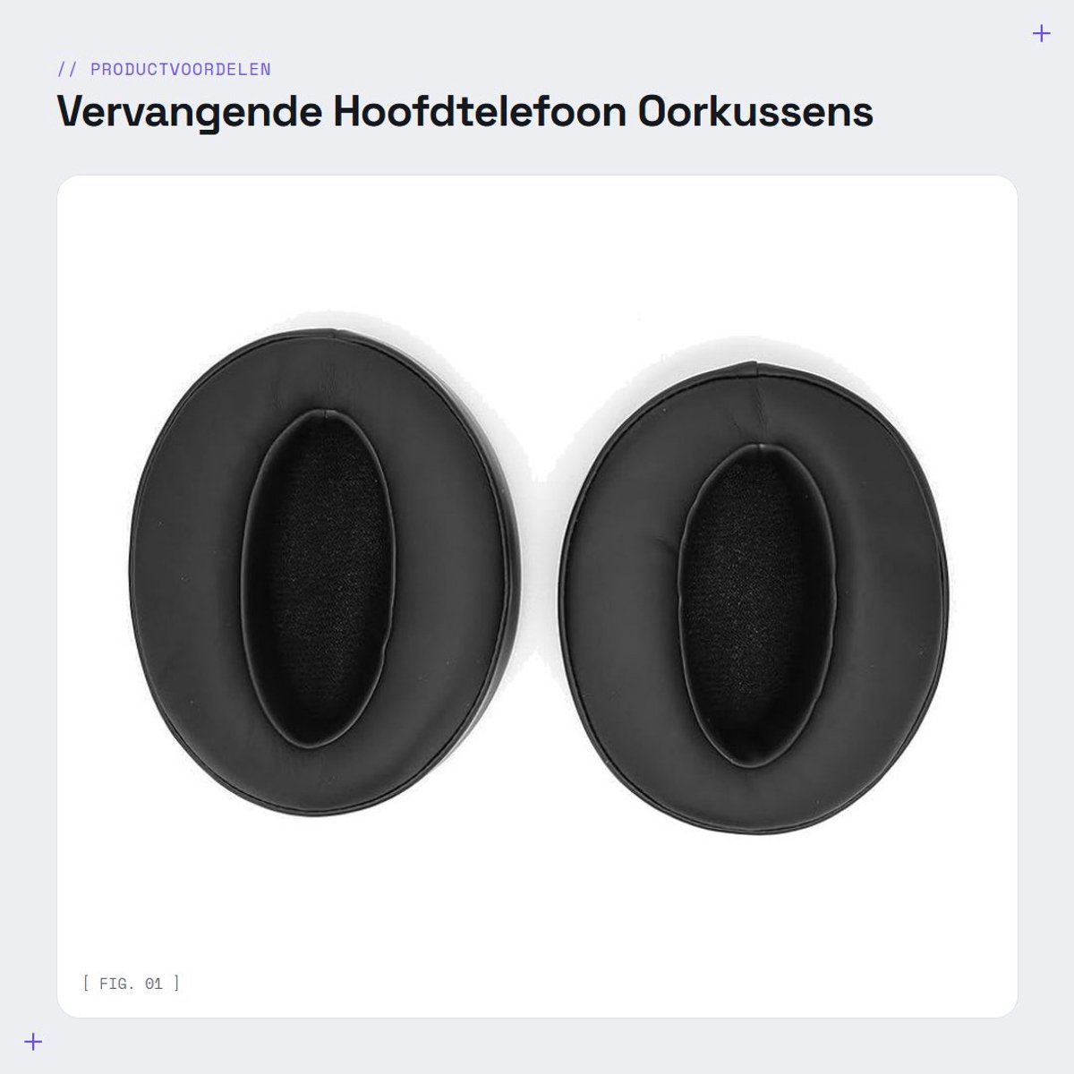 Dailygoods- Oorkussen Hoogwaardig - Vervangende Oorkussens - Geschikt voor Senheiser HD4.50bt/4.50 TNC/4.40bt - Zacht Materiaal - Eenvoudige Installatie - Perfecte Luisterervaring - Hoofdtelefoon Oorkussen